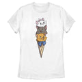 Women's Disney Kitten Ice Cream Stack T-Shirt