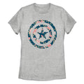 Women's Marvel Captain Floral T-Shirt