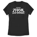 Women's Marvel Black Logo T-Shirt